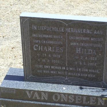 ONSELEN Charles, van 1929-2000 &amp; Hilda 1928-2004