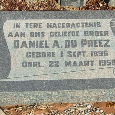 PREEZ Daniel A., du 1896-1955
