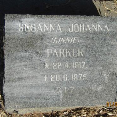 PARKER Susanna Johanna 1917-1975