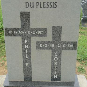 PLESSIS Philip, du 1924-1997 &amp; Coreen 1928-2006