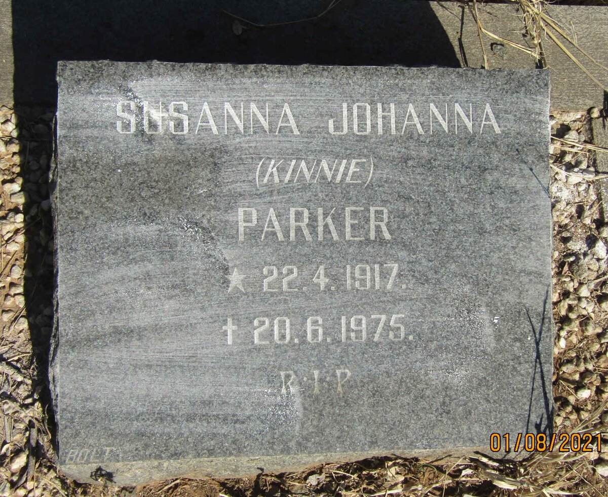PARKER Susanna Johanna 1917-1975