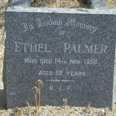 PALMER Ethel -1958