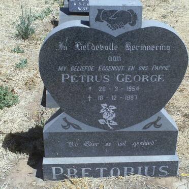 PRETORIUS Petrus George 1954-1987