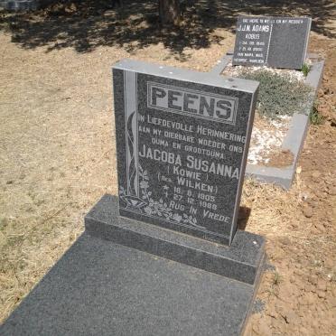 PEENS Jacoba Susanna nee WILKEN 1905-1988