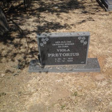 PRETORIUS Viola 1931-1989