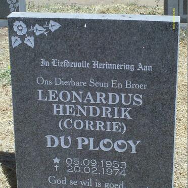 PLOOY Leonardus Hendrik, du 1953-1974