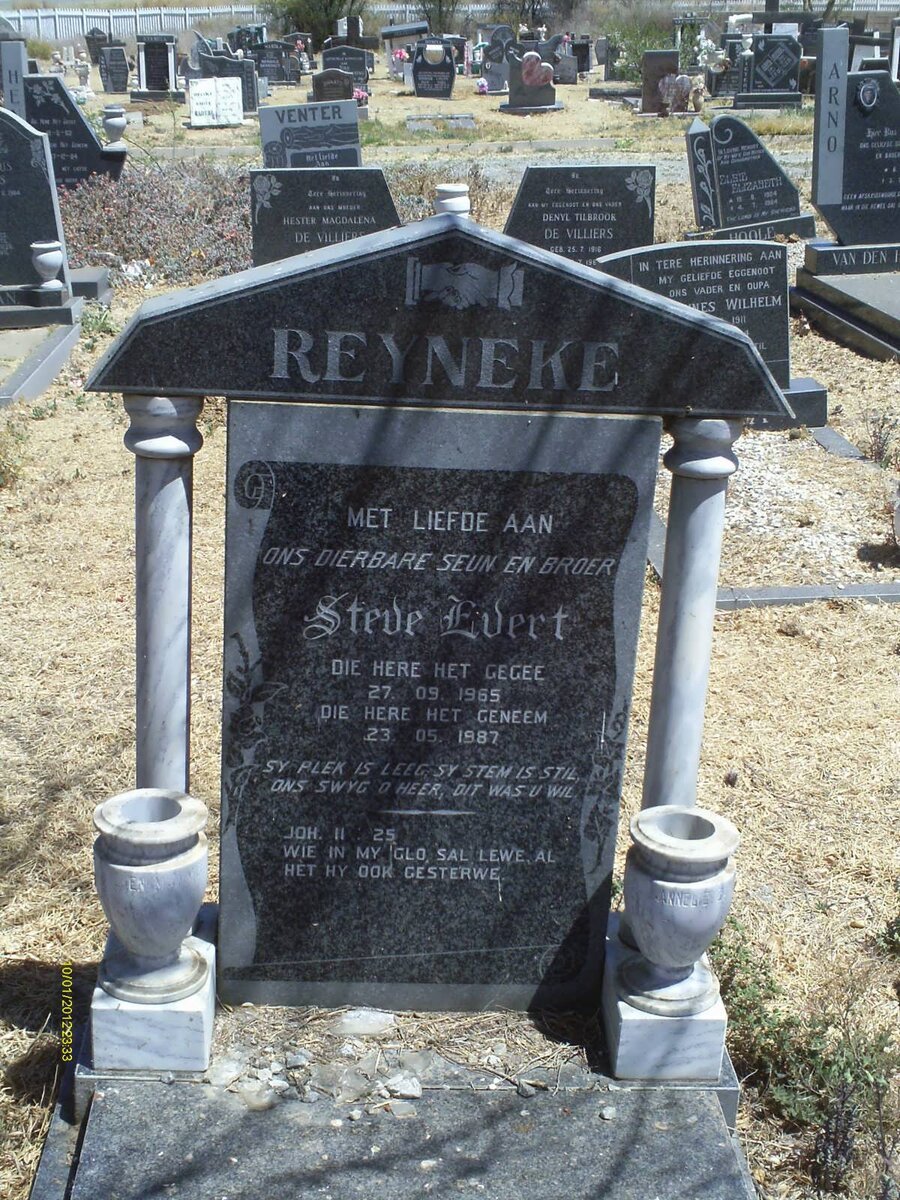 REYNEKE Steve Evert 1965-1987