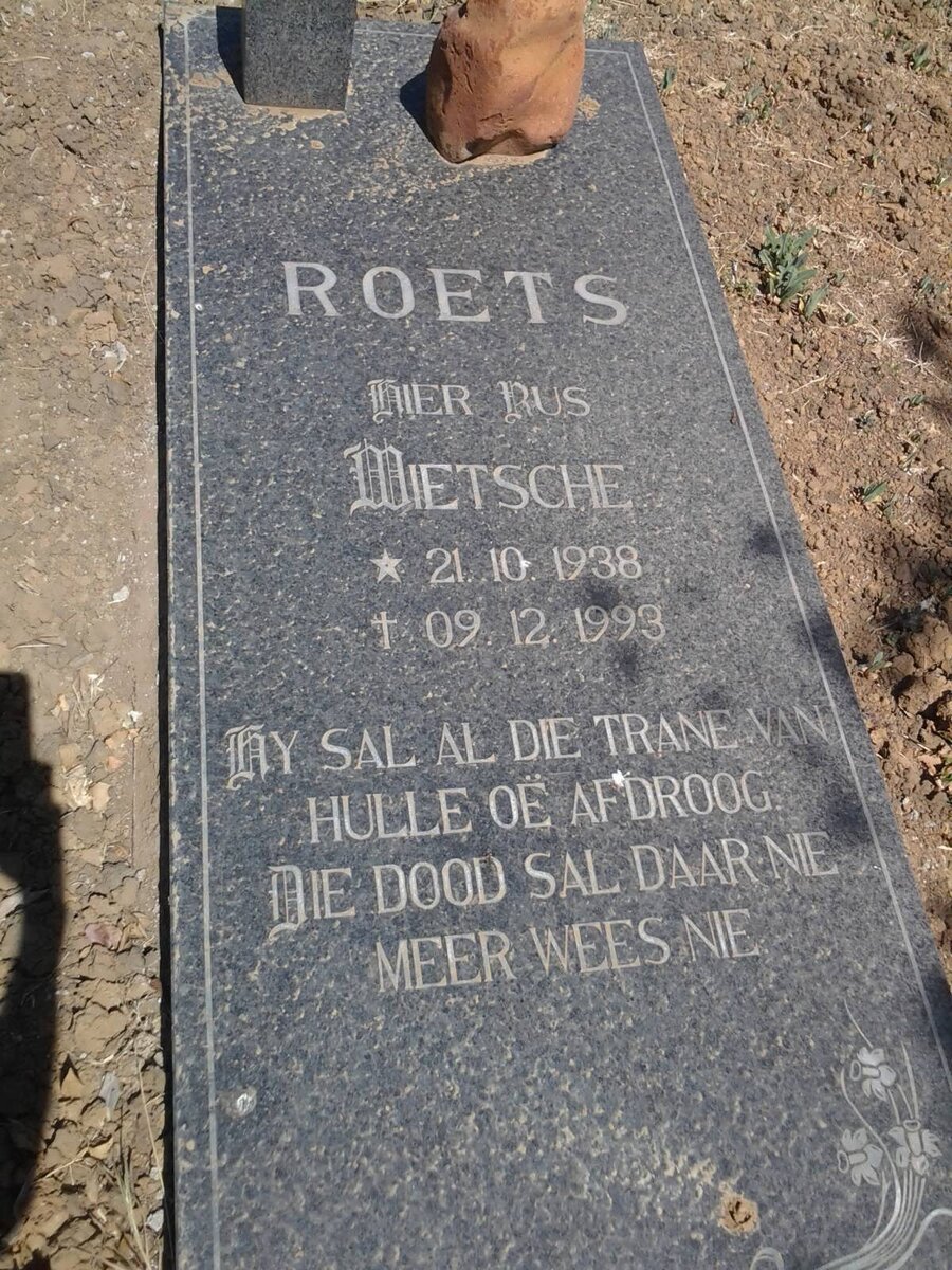 ROETS Wietsche 1938-1993