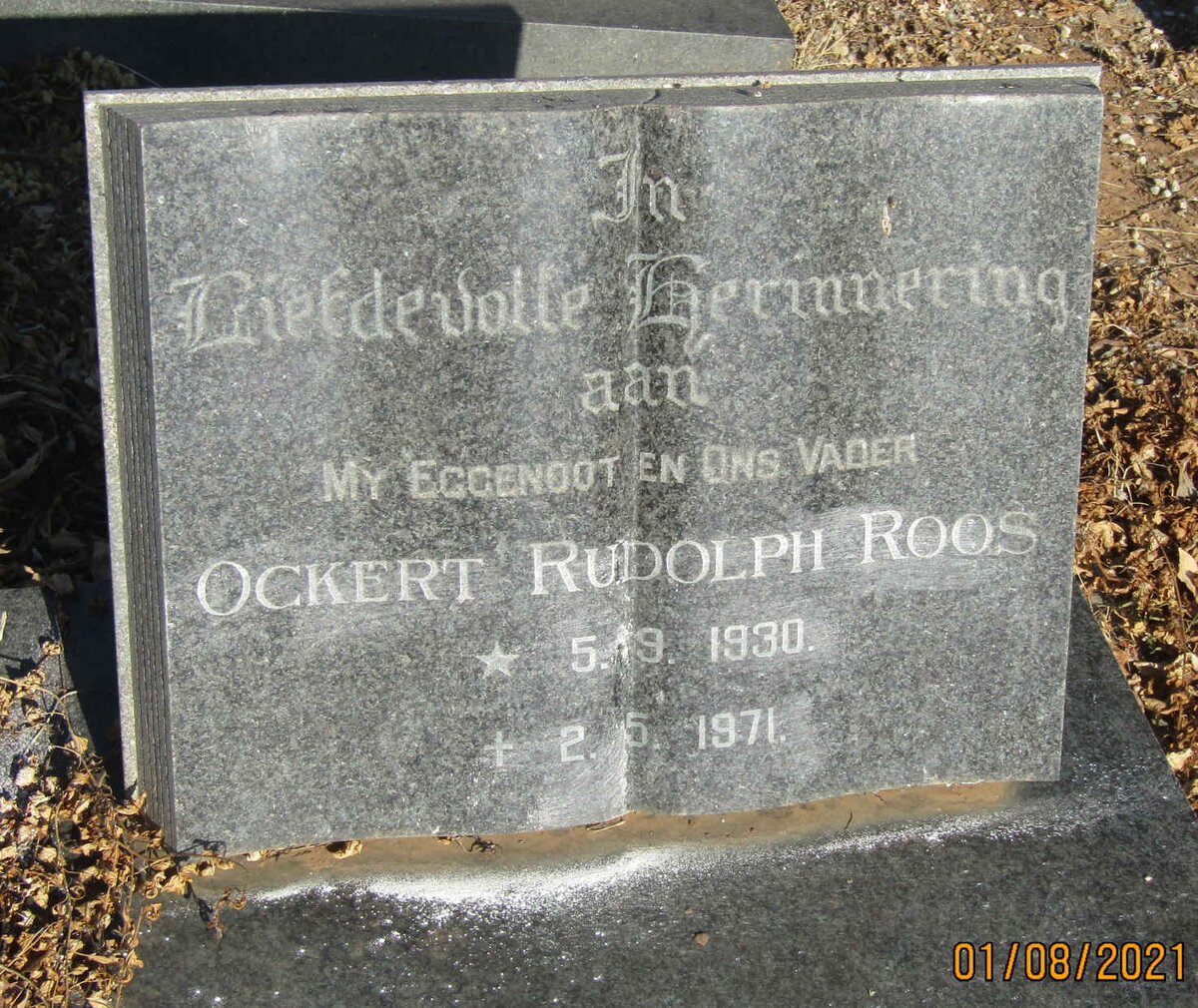 ROOS Ockert Rudolph 1930-1971