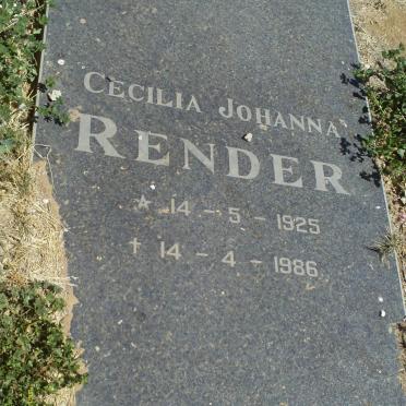 RENDER Cecilia Johanna 1925-1986