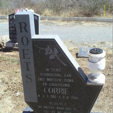 ROETS Corrie 1910-1996