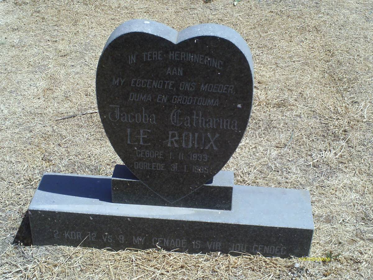 ROUX Jacoba Catharina, le 1933-1995