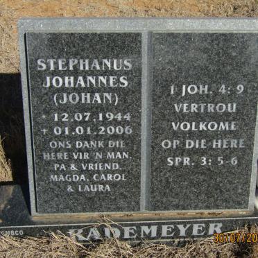 RADEMEYER Stephanus Johannes 1944-2006