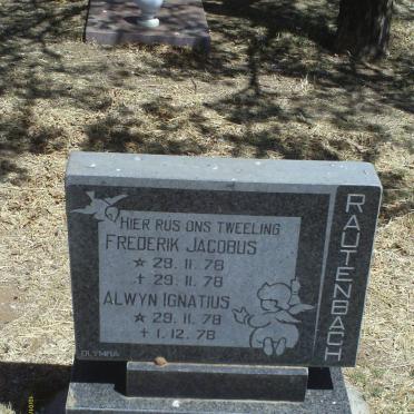 RAUTENBACH Frederik Jacobus 1976-1976 :: RAUTENBACH Alwyn Ignatius 1978-1978