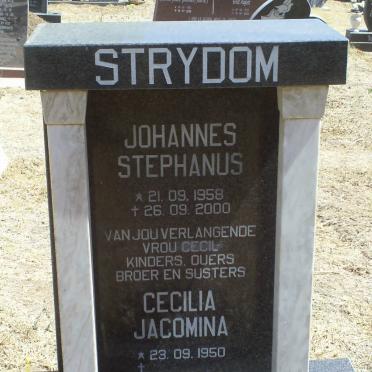 STRYDOM Johannes Stephanus 1958-2000 &amp; Cecilia Jacomina 1950-
