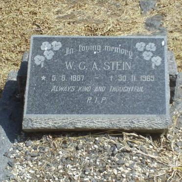 STEIN W.G.A. 1887-1965