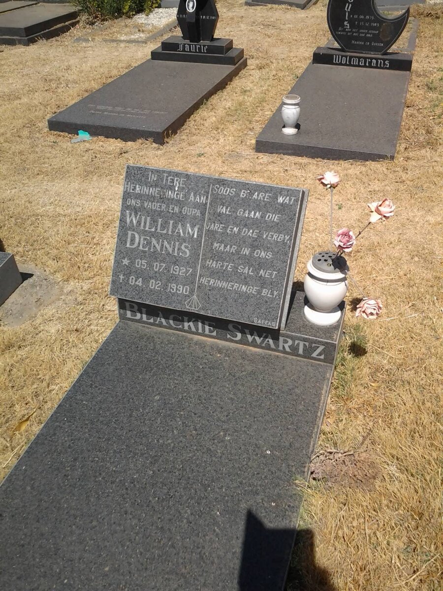 SWARTZ William Dennis 1927-1990