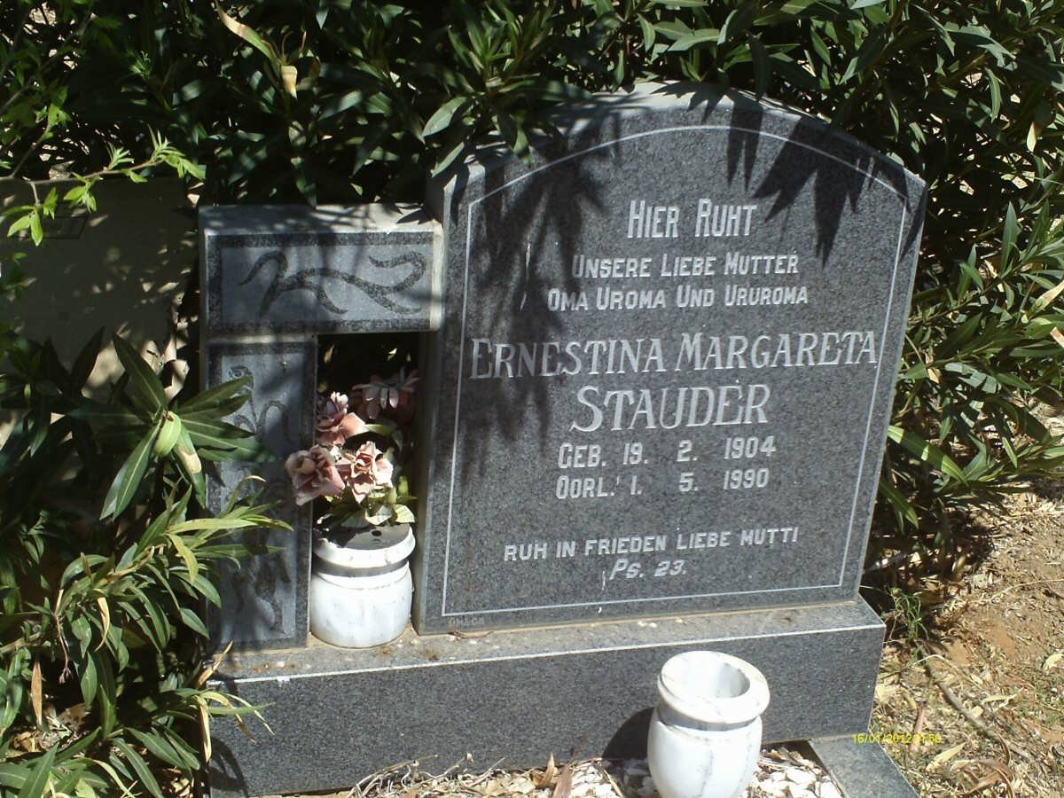 STAUDER Ernestina Margareta 1904-1990
