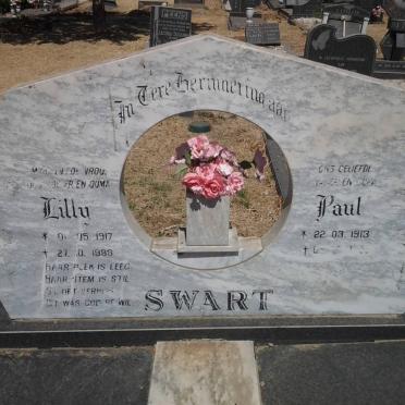 SWART Paul 1913- &amp; Lilly 1917-1988