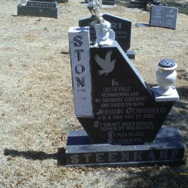 STEENKAMP Johann Gerhardus 1952-2000