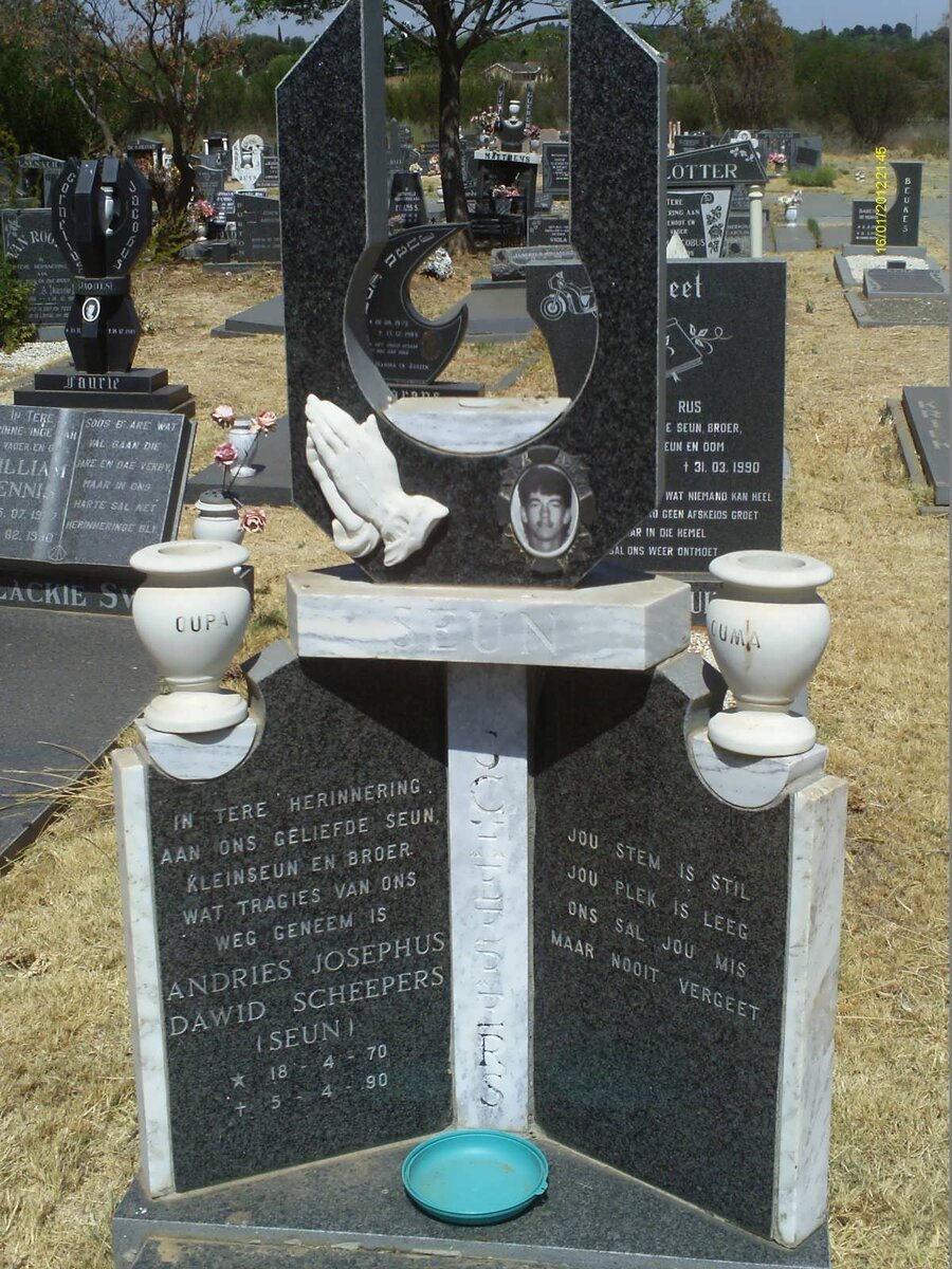 SCHEEPERS Andries Josephus Dawid 1970-1990