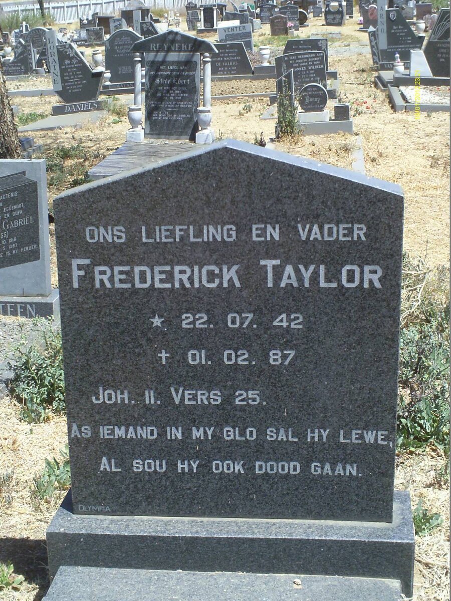 TAYLOR Frederick 1942-1987