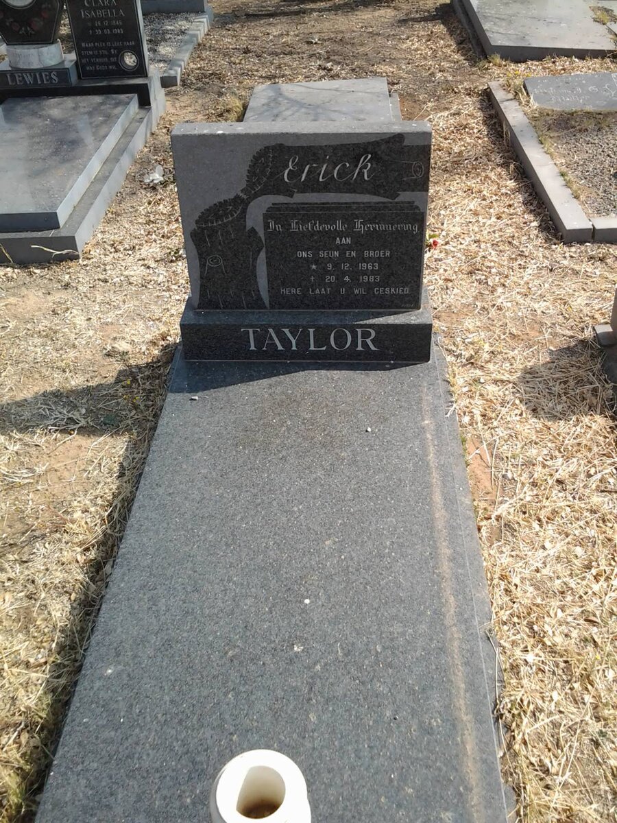 TAYLOR Erick 1963-1983