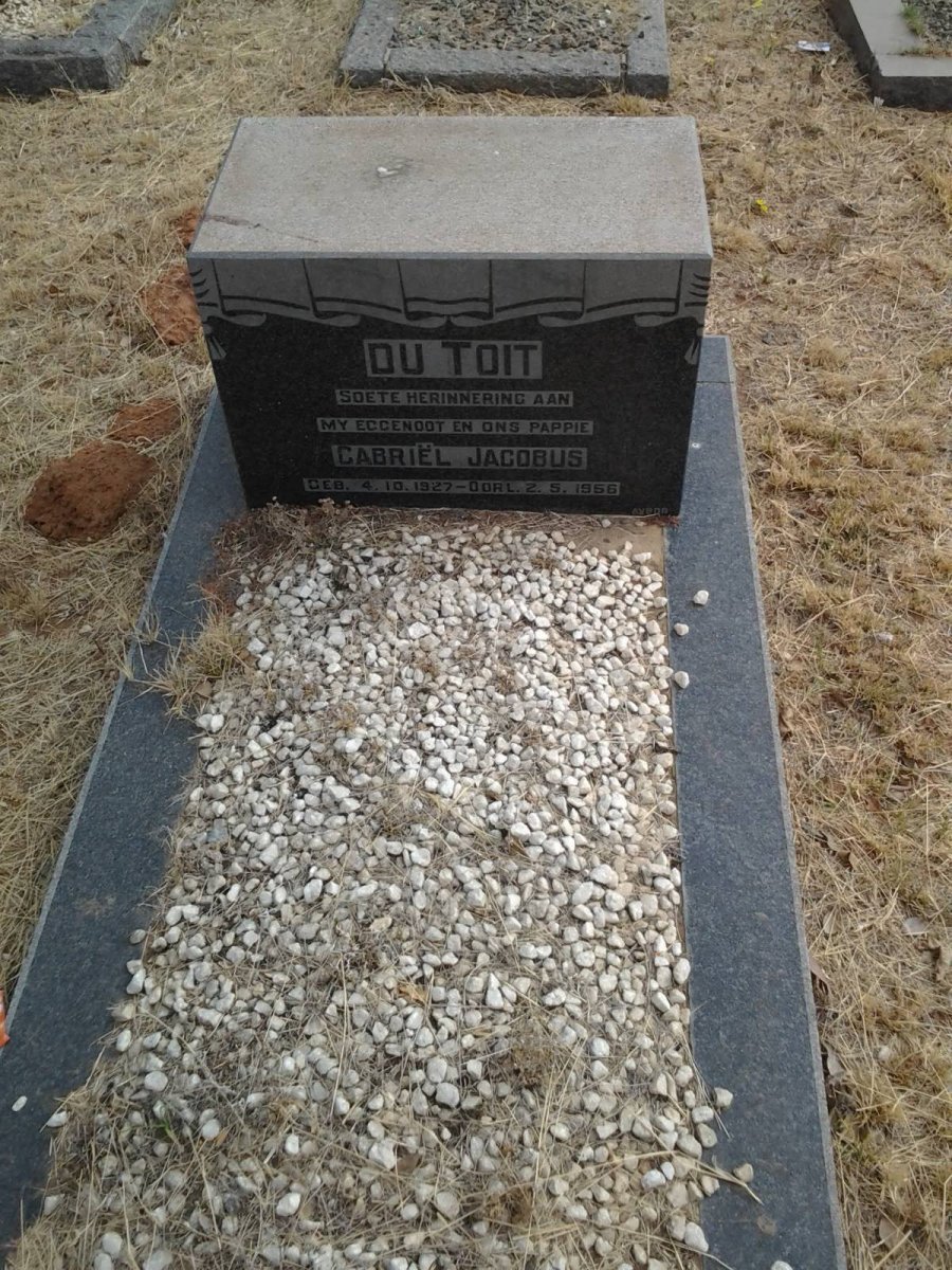TOIT Gabriel Jacobus, du 1927-1956