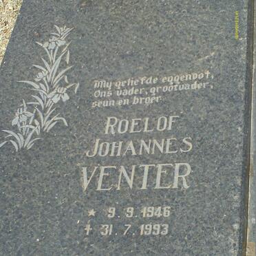 VENTER Roelof Johannes 1946-1993