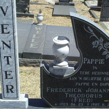 VENTER Frederick Johannes Theodorus 1923-1987 & Anna Dorothea Elizabeth 1926-2007 _1
