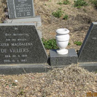 VILLIERS Denyl Tilbrook, de 1916-1984 &amp; Hester Magdalena 1919-1987