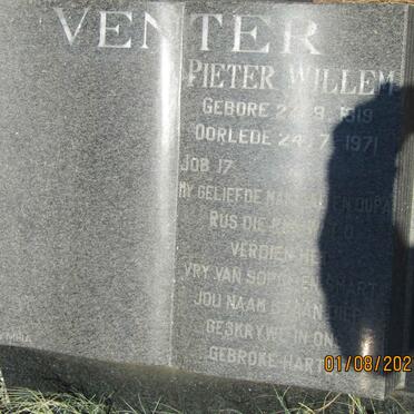 VENTER Pieter Willem 1919-1971