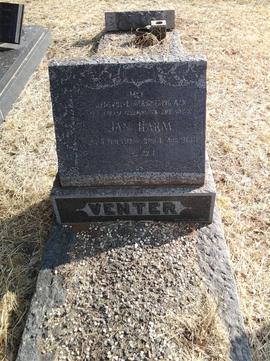 VENTER Jan Harm 1913-1963