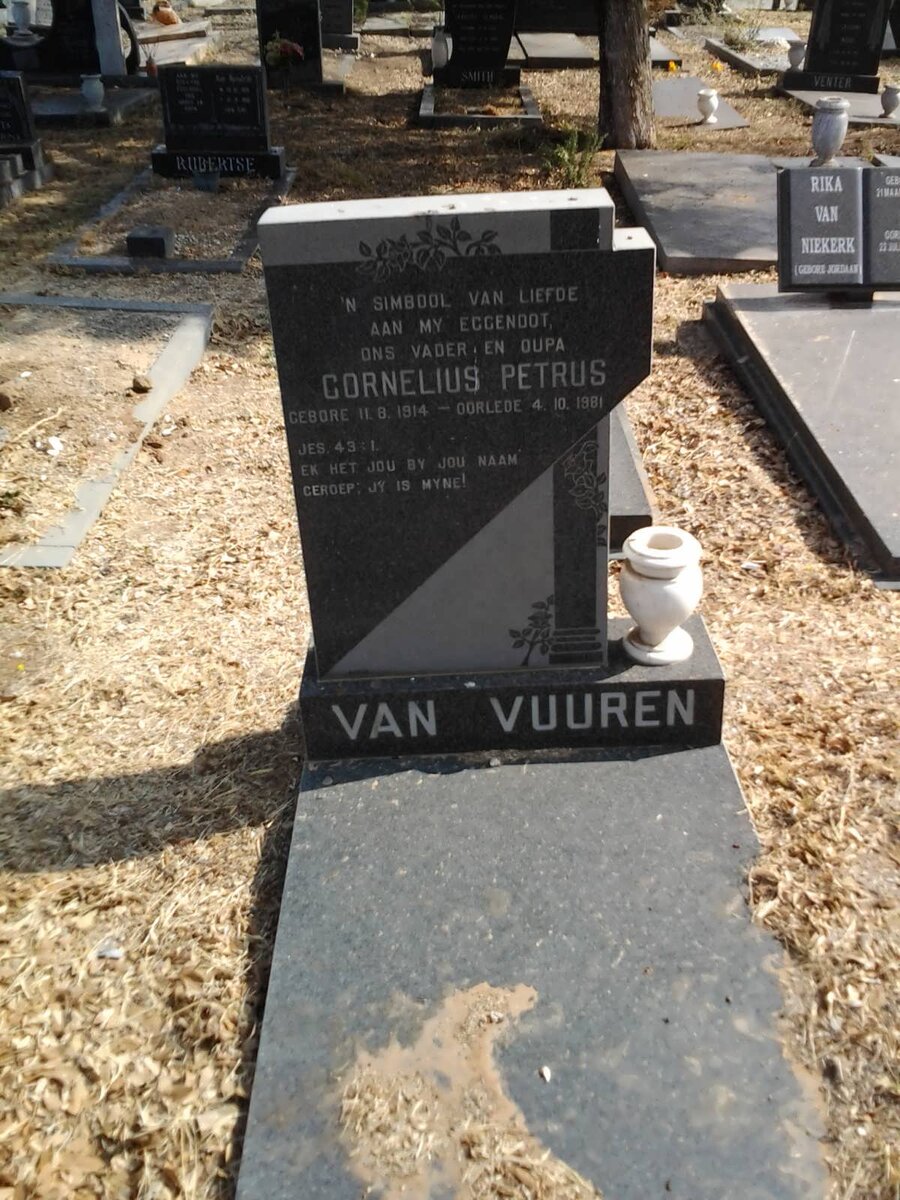 VUUREN Cornelius Petrus, van 1914-1981