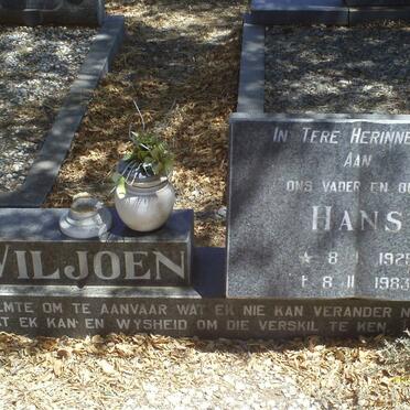 VILJOEN Hans 1925-1983 &amp; Bessie 1925-1983