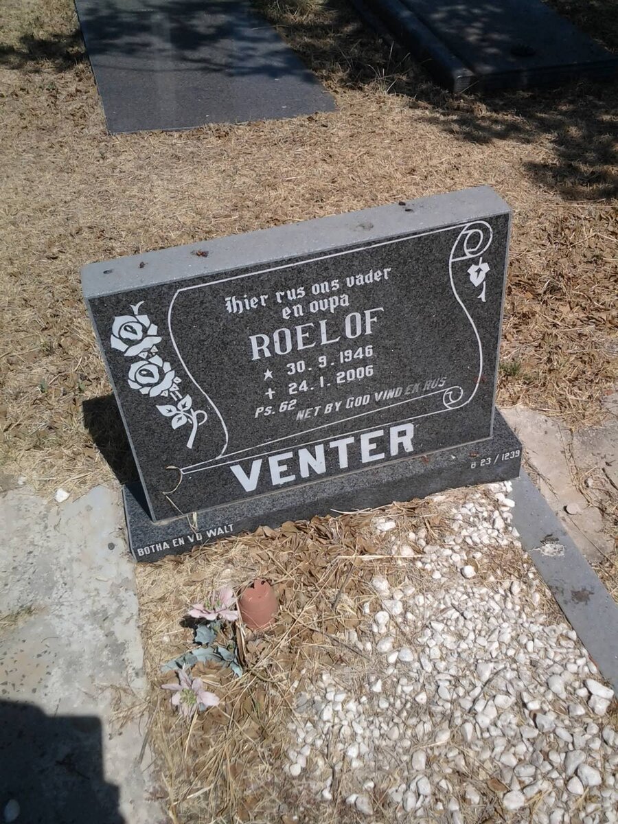 VENTER Roelof 1946-2006