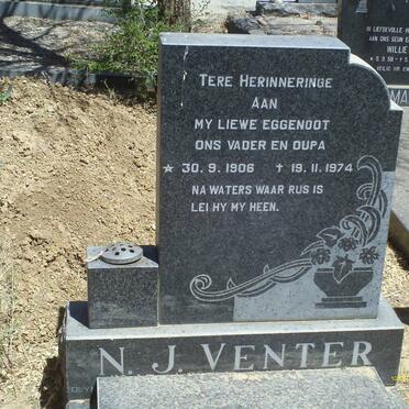 VENTER N.J. 1906-1974