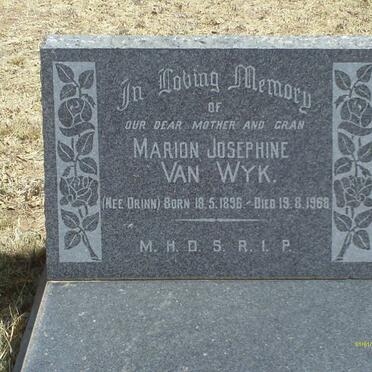 WYK Marion Josephine, van nee DRINN 1896-1968