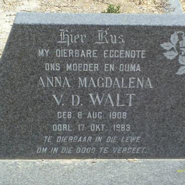 WALT Anna Magdalena, v.d. 1908-1983