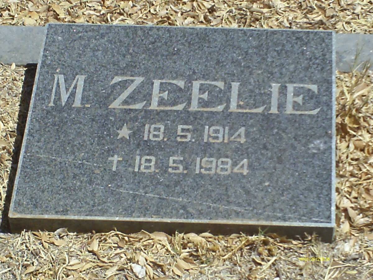 ZEELIE M. 1914-1984