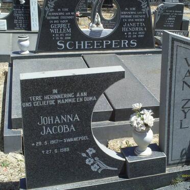 ZYL Jacobus Andries, van 1910-1985 &amp; ZYL Johanna Jacoba SWANEPOEL 1917-1989