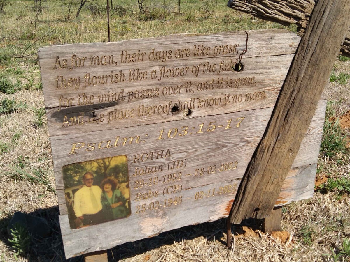 BOTHA J.D. 1952-2022 & C.P. 1946-2022