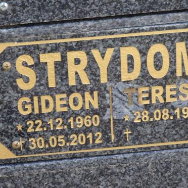 STRYDOM Gideon 1960-2012 &amp; Teresa 1963-