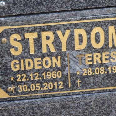 STRYDOM Gideon 1960-2012 &amp; Teresa 1963-