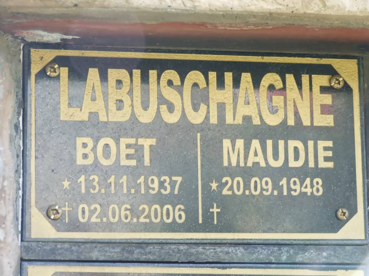 LABUSCHAGNE Boet 1937-2006 &amp; Maudie 1948-