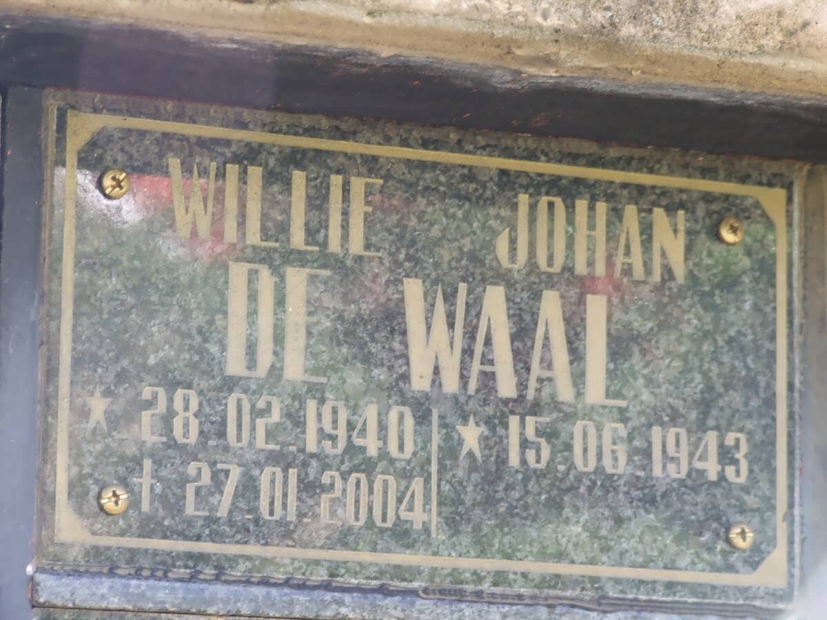 WAAL Willie, de 1940-2004 :: DE WAAL Johan 1943-