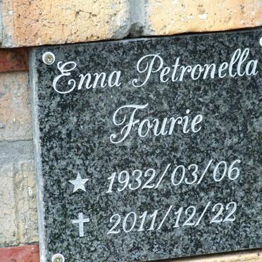 FOURIE Enna Petronella 1932-2011