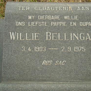 BELLINGAN Willie 1903-1975