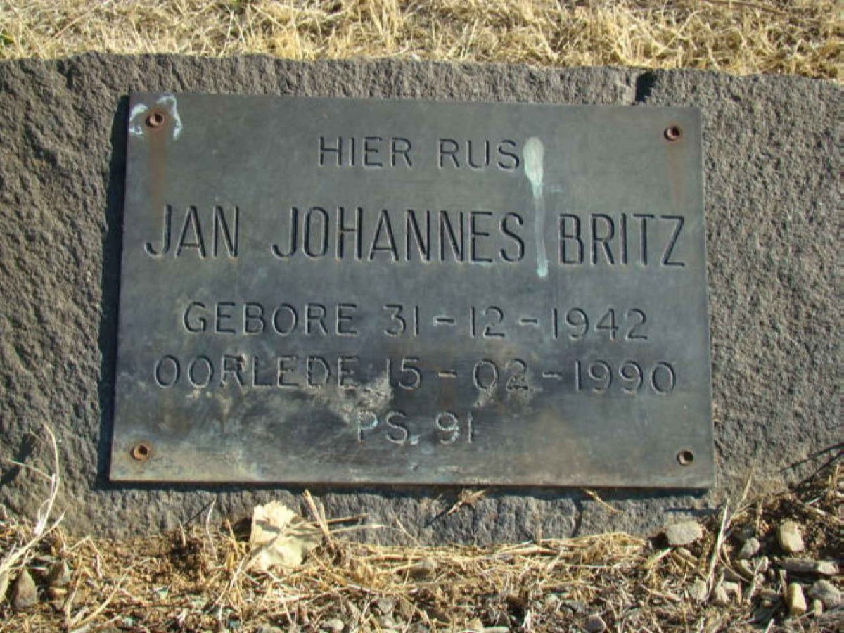 BRITZ Jan Johannes 1942-1990