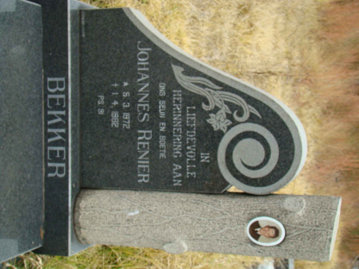 BEKKER Johannes Renier 1972-1982